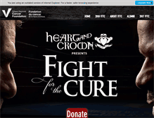 Tablet Screenshot of fightforthecure.ca